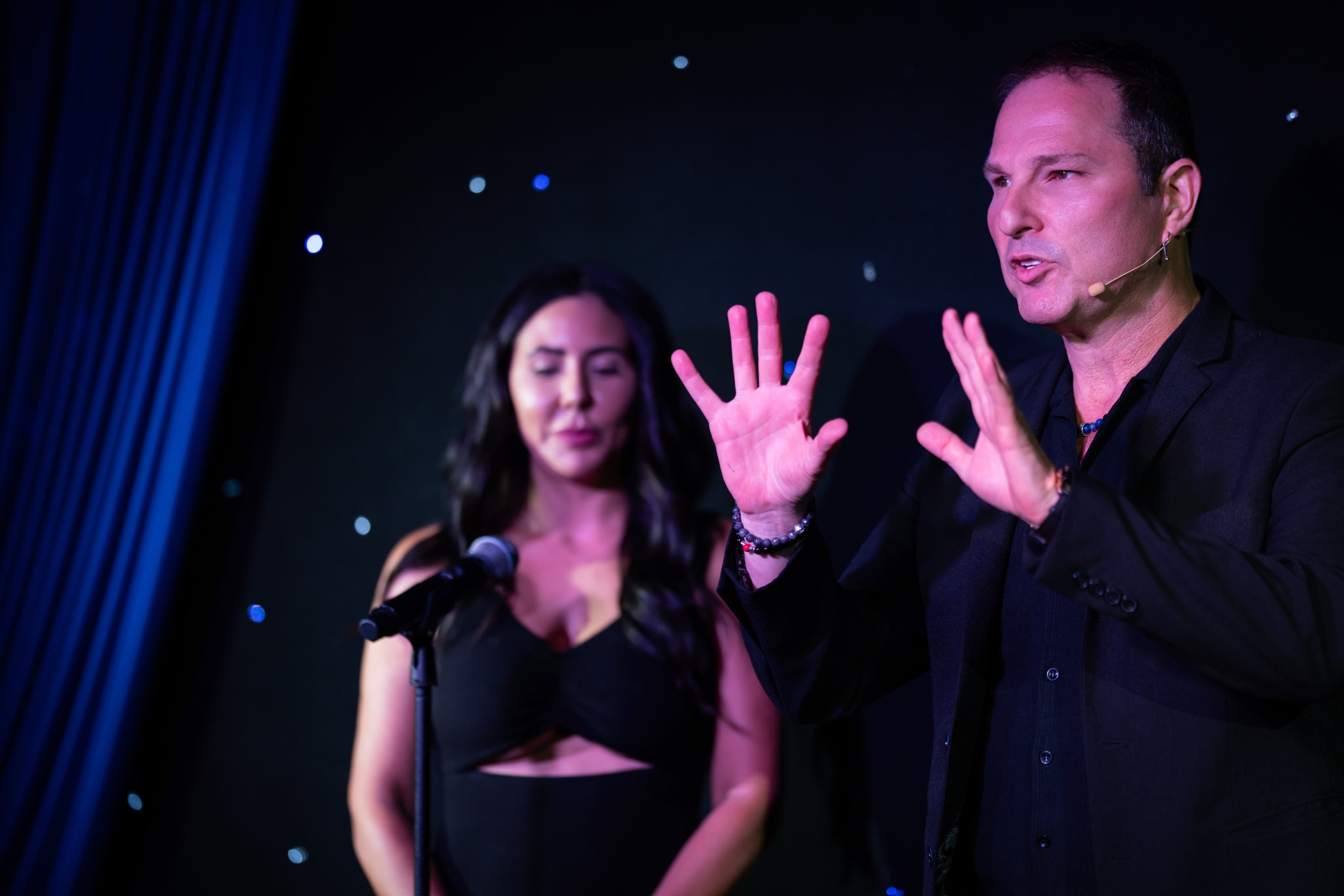 Guy Bavli performing on stage today
