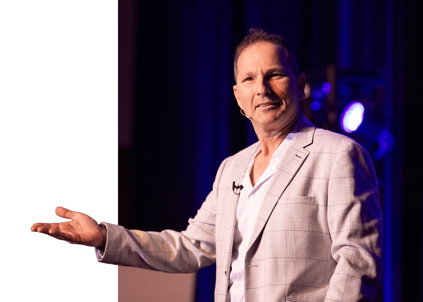 Guy Bavli on stage today, mid-keynote