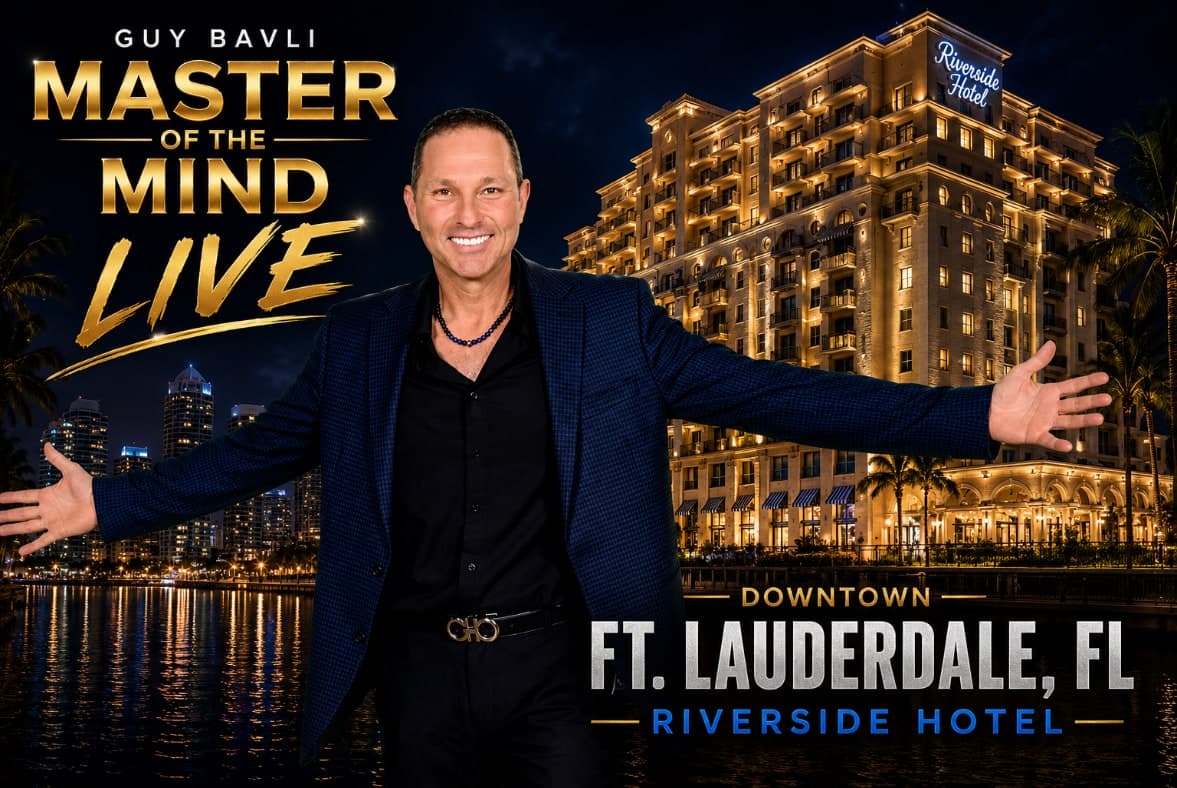 Guy Bavli, Master of the Mind Live — downtown Fort Lauderdale at the Riverside Hotel