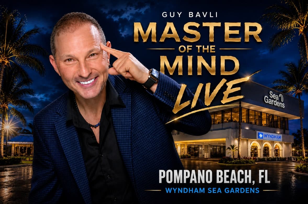 Guy Bavli, Master of the Mind Live — Pompano Beach at Club Wyndham Sea Gardens
