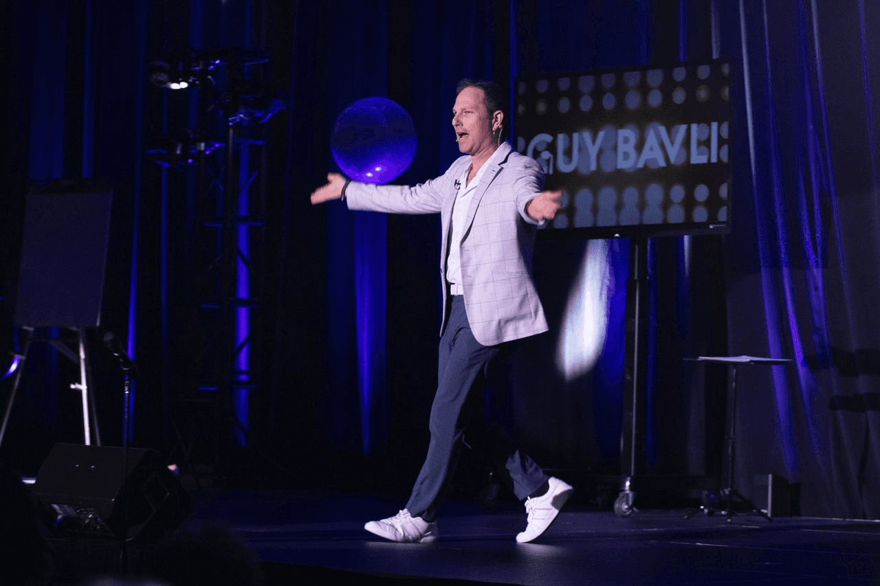 Guy Bavli on stage during Master of the Mind LIVE